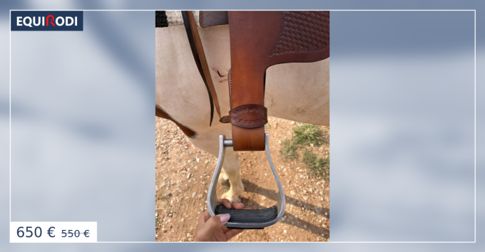 Selle Américaine Lotto 1991 Faite Main, Marron, Avec Bisacce Et Porte-selle