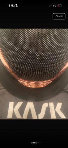 Casco kask star lady Chrome visiera larga 