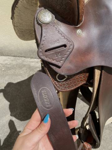 SELLA WESTERN BARREL 15&rdquo; OTTIME CONDIZIONI