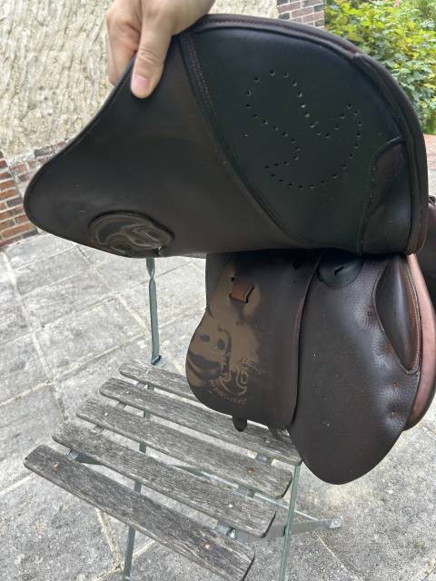 Sella da salto ostacoli Delgrange  17.5" - 2018