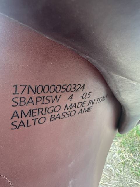Sella da salto ostacoli Amerigo  17" - 2024