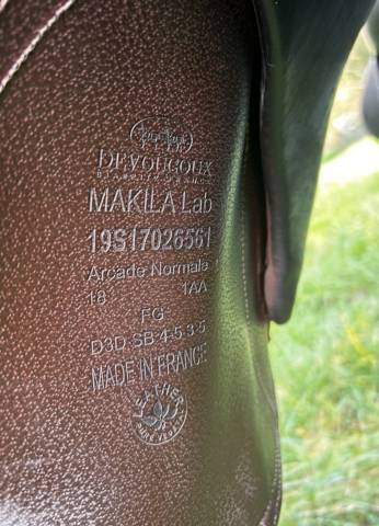 Sella da dressage Devoucoux  18" - 2019