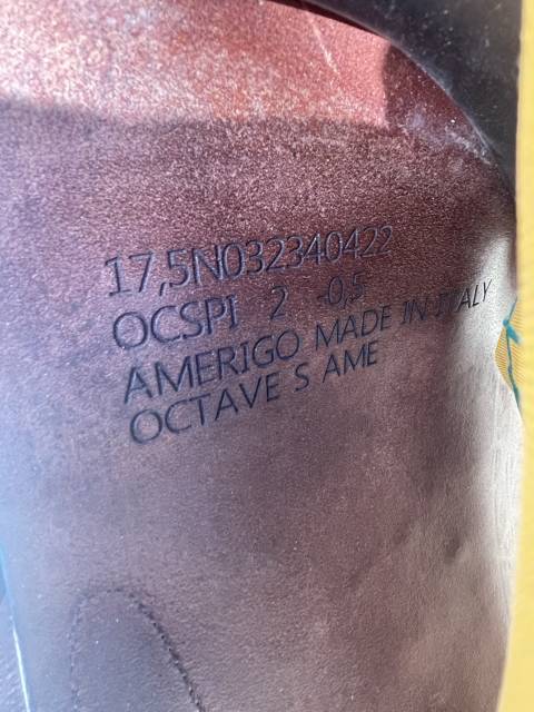 Sella da salto ostacoli Amerigo Octave S 17.5" - 2022