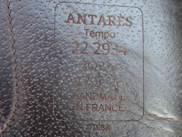 Sella da dressage Antar&egrave;s  17.5" - 2022