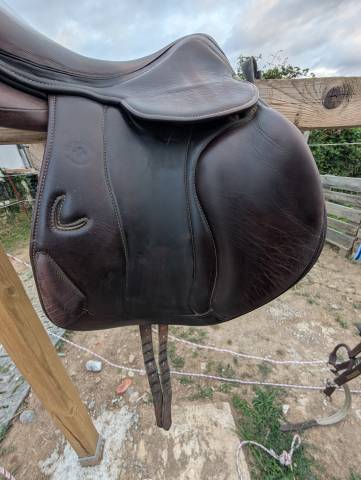 Sella da cross  SCB - Sellerie C&ocirc;te Basque  17.5" - 2018