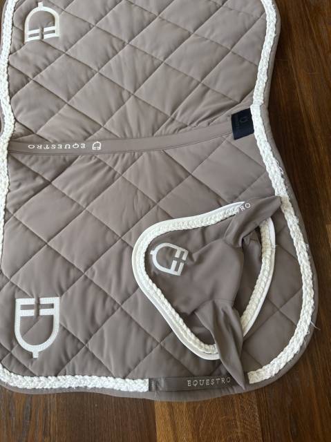 SOTTOSELLA EQUITAZIONE EQUESTRO BEIGE CON CUFFIETTA