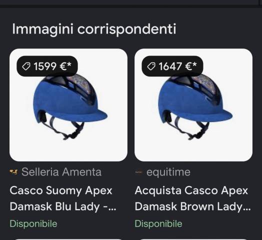 Kep da equitazione nuovo?
