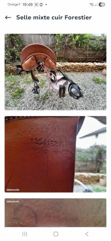 Sella mista Forestier  16" - 1996