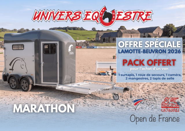Trailer Cheval Libert&eacute; MARATHON 2 Cavalli 2026 Nuovo