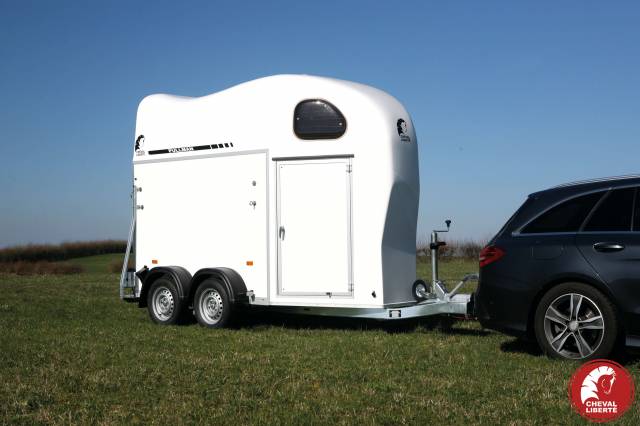 Trailer Cheval Liberté Gold One "White Line" blanc 1,5 Cavalli 2024 Nuovo