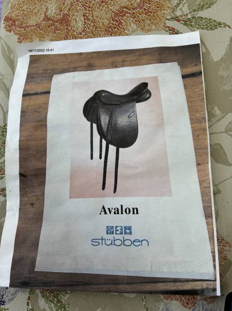 Sella da dressage Stubben Avalon 17.5" - 2012