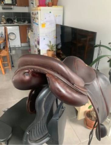 Sella da salto ostacoli Darroze Selle obstacle 17 monoquartier2A doubl&eacute;e taurillon 17" - 2021