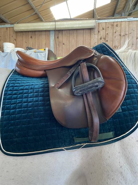 Sella da salto ostacoli Prestige Italia Gold star 17" - 2004