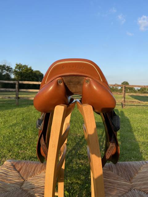 Sella da salto ostacoli Prestige Italia Gold star 17" - 2004