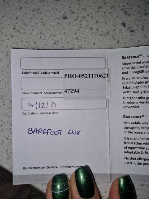 Sella da trekking Barefoot   17" - 2021