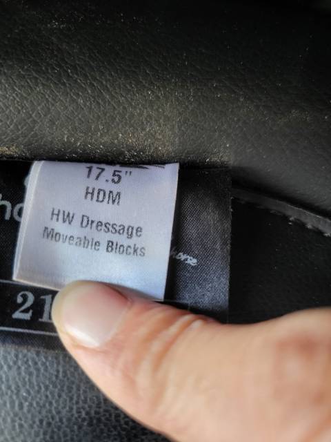 Sella da dressage Thorowgood   17.5" - 2021