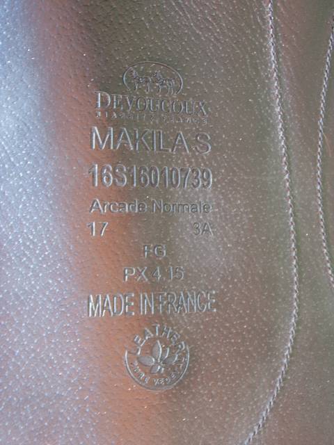 Sella da dressage Devoucoux  17" - 2016