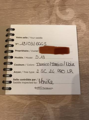 Sella da TREC Gaston Mercier  18" - 2018