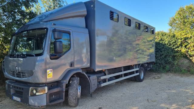 Camion per Cavalli Renault Club 10 Places + Sellerie avant sans porte latéral 2009 Occasione