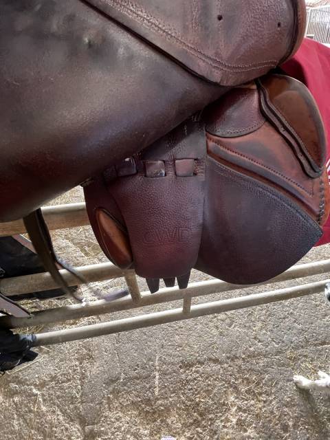 Sella da salto ostacoli CWD SE06 semi creus 17.5" - 2011