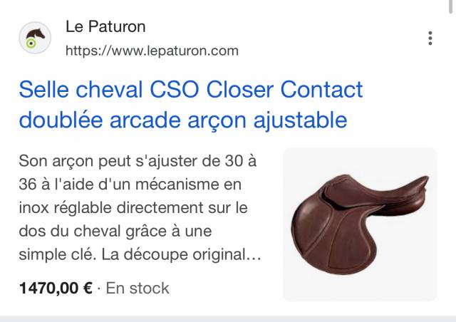 Sella da salto ostacoli   17.5" - 2024