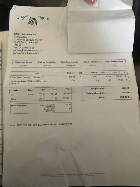 Sella mista Baude  18" - 2025