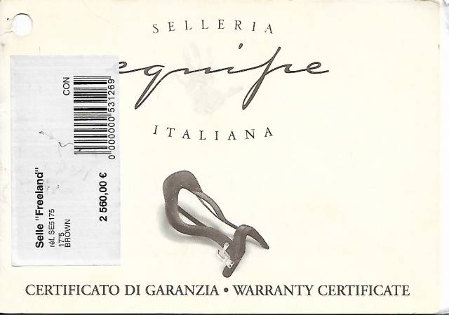 Sella mista Equipe  17.5" - 2011