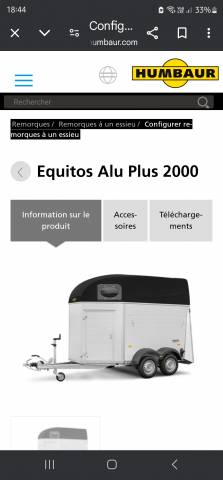 Trailer Humbaur Equitos alu plus 2 Cavalli 2022 Occasione