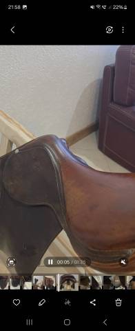 Sella da salto ostacoli Forestier  17.5" - 2008