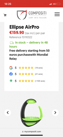 Sella da salto ostacoli Ikonic  17.5" - 2017