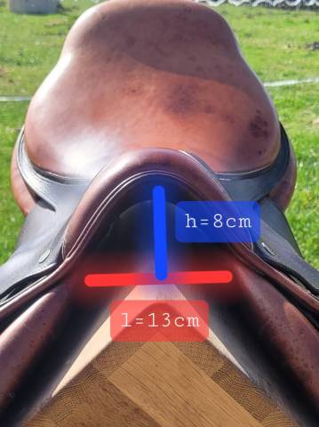 Sella da salto ostacoli Hervé Godignon  17.5" - 2005