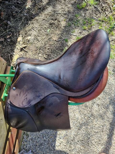 Sella da salto ostacoli Childeric  17.5" - 2015