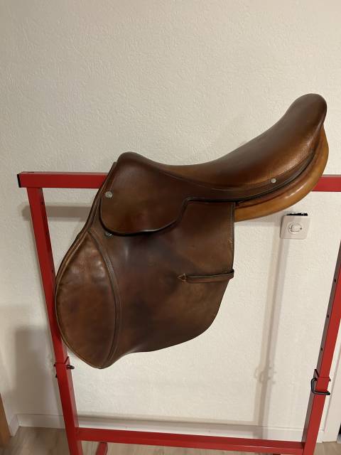 Sella da salto ostacoli Hermès  17.5" - 1995