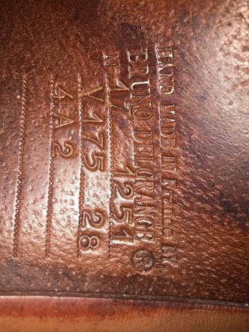 Sella da salto ostacoli Delgrange  17.5" - 2017