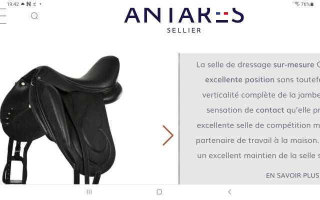 Sella da dressage Antarès  18" - 2025