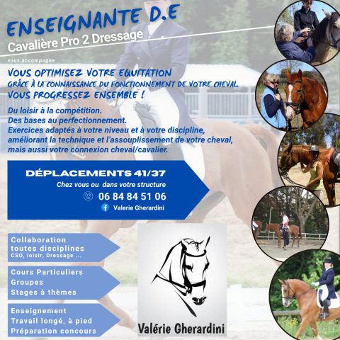 Valérie Gherardini  | Centro ippico > Istruttori equitazione a domicilio