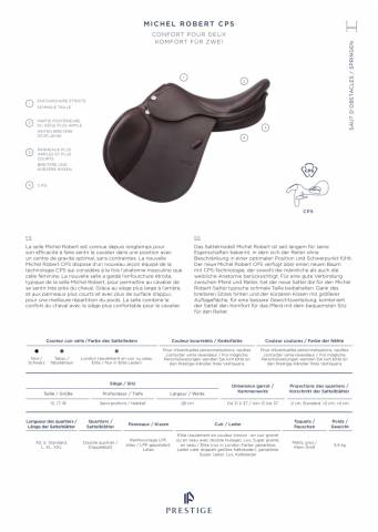 Sella da salto ostacoli Prestige Italia X Michel robert cps 18" - 2023