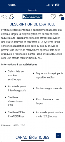 Sella mista Wintec  17.5" - 2025