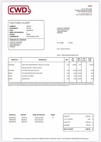Sella mista  CWD SE02 18" - 2015
