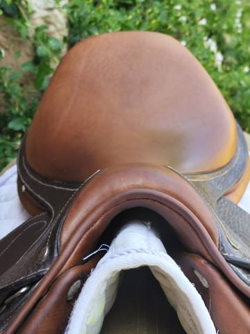 Sella da salto ostacoli  Proto en cuir gravé Croco  17.5" - 2016