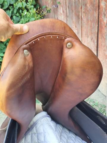 Sella da salto ostacoli  Proto en cuir gravé Croco  17.5" - 2016