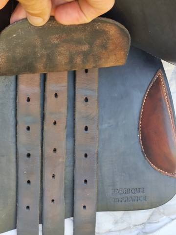 Sella da salto ostacoli  Proto en cuir gravé Croco  17.5" - 2016