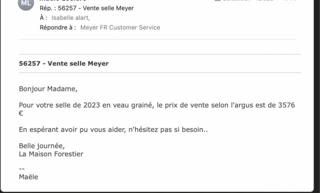 Sella da salto ostacoli Meyer  17.5" - 2023