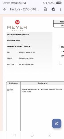 Sella mista Meyer Marianne 17.5" - 2022