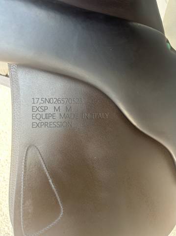 Sella da salto ostacoli Equipe  17.5" - 2023