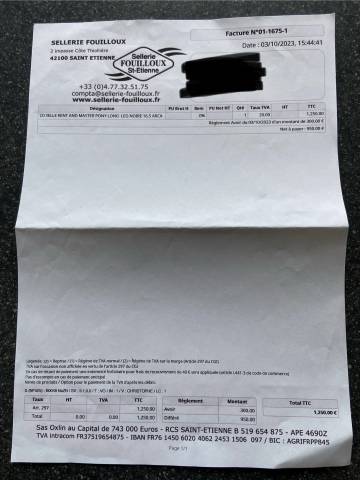 Sella Junior / Sella Pony KENT & MASTERS  16.5" - 2023