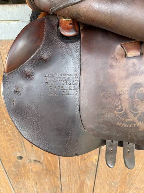 Sella da salto ostacoli Delgrange  17.5" - 2017