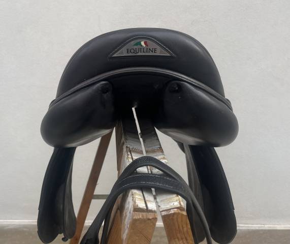 Sella Equiline da Salto in pelle nera