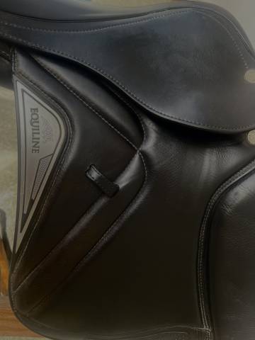 Sella Equiline da Salto in pelle nera