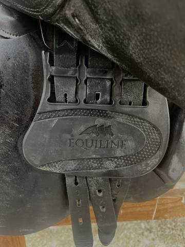 Sella Equiline da Salto in pelle nera